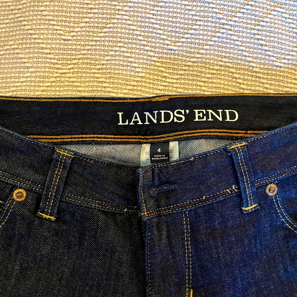 Landsend indigo straight-leg jeans